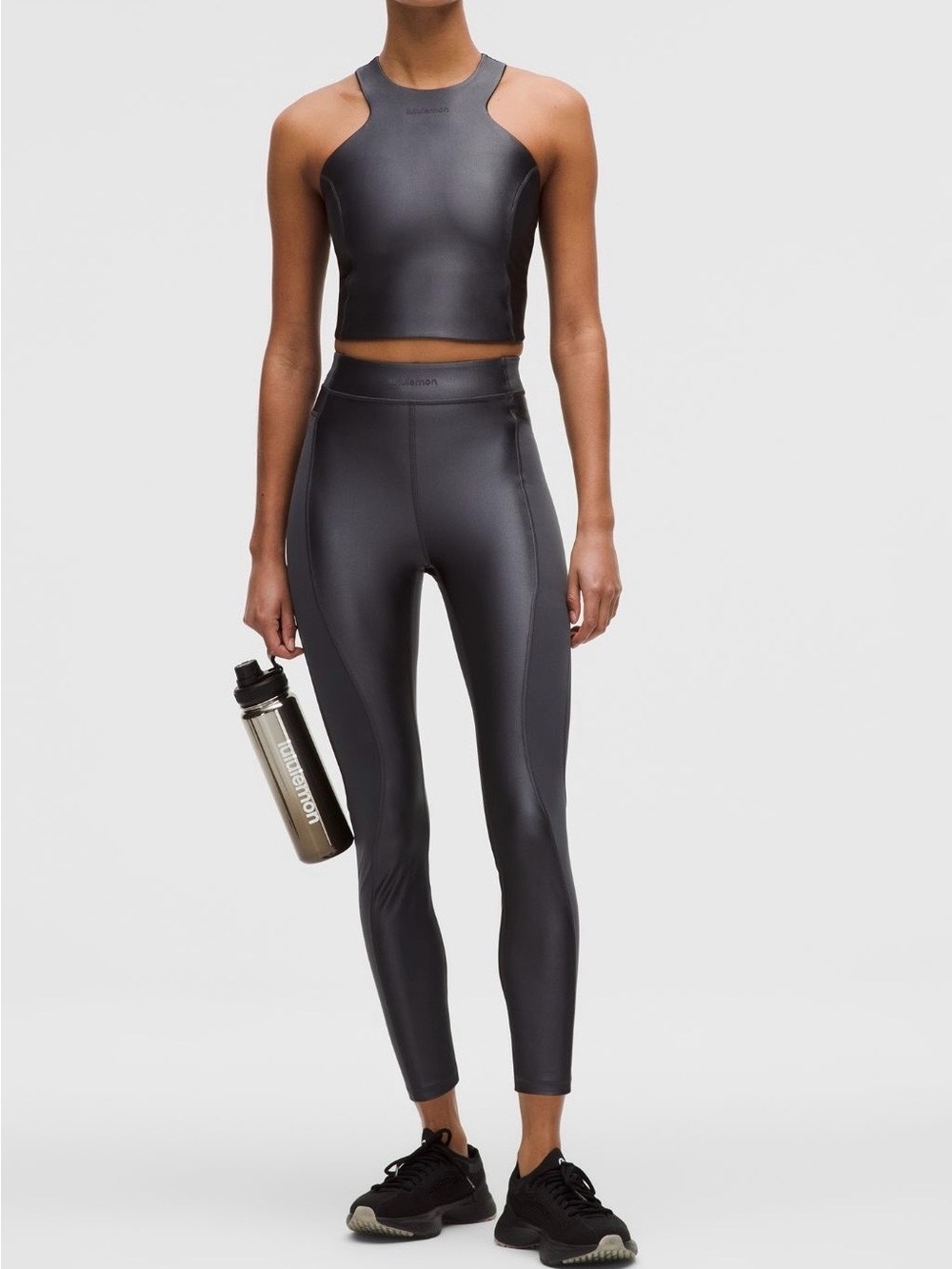 Lululemon Women’s High-Rise Black Active Leggings ant top set